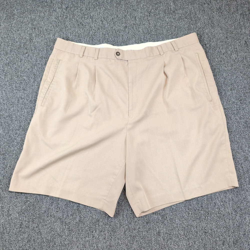 Cutter‎ & Buck Vintage Pleated Golf Shorts 46T Tan Beige Old Money Dad Core